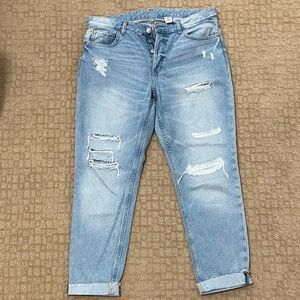 Distressed boyfriend Light Blue Jeans